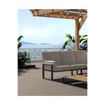 Light beige garden corner sofa soledo (mesonica)