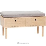 Wooden bench with drawers hides (pretty) with a cosmetic flaw