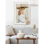 Настенная роспись бриз (оранжевая стена) 50x70 с изъяном