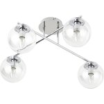 Silver design ceiling light (Atlanta) with cosmetic flaws.