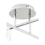 Silver design ceiling light (Atlanta) with cosmetic flaws.