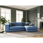 Stūra dīvāns (tendance) christian lacroix tumši zils, strukturēts audums, labāk