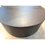 Black and gold coffee table (clarice) d=90 with beauty flaws..
