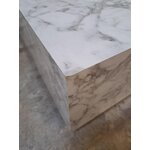 Coffee table with marble imitation (lesley) with beauty flaws.