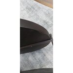 Black round coffee table (valentina) d=69 with cosmetic defects.