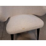 Chair with white bouclé fabric (celia) with beauty flaws.