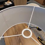 Черно-белый торшер (Нильс) с косметическим дефектом