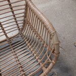 Brown-black braided garden chair (costa) with beauty flaws