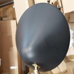 Large black ceiling light (neron) with a cosmetic defect