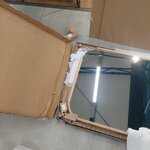 Koka rāmja sienas spogulis (levan) 60x160 salauzts
