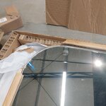 Koka rāmja sienas spogulis (levan) 60x160 salauzts