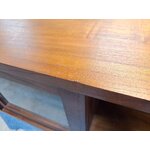 Brown solid wood wall cabinet star (moycor) with cosmetic flaws