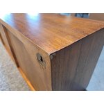 Brown solid wood wall cabinet star (moycor) with cosmetic flaws