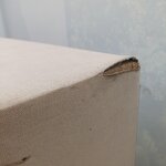 Light beige continental bed (livia) 180x200 with a flaw