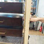 Коричневый дизайнерский комод (лайл) с косметическими изъянами