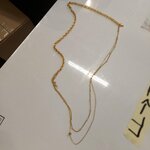 Arielle Trinity (Graf &amp; Becker Co.) gold necklace with flaws.