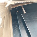 Black Angus (actona) TV stand with cosmetic flaws.