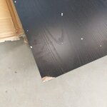 Black TV stand Angus (actona) with cosmetic flaws