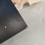 Black TV stand Angus (actona) with cosmetic flaws