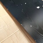 Black TV stand Angus (actona) with cosmetic flaws