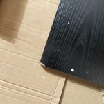 Black TV stand Angus (actona) with cosmetic flaws