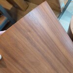 Dark brown coffee table set of 2 (dan) small flaw