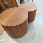 Dark brown coffee table set of 2 (dan) small flaw