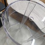 Transparent design chair ghost (cartel) with cosmetic flaws.