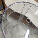 Transparent design chair ghost (cartel) with cosmetic flaws.