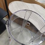 Transparent design chair ghost (cartel) with cosmetic flaws.