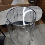 Transparent design chair ghost (cartel) with cosmetic flaws.