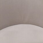 Beige design samettituoli (zeyno) kauneusvirheillä.