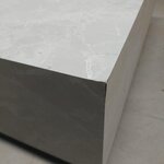 Журнальный столик из светлого мрамора (Lesley) с косметическими дефектами