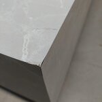 Журнальный столик из светлого мрамора (Lesley) с косметическими дефектами