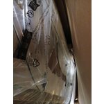 Oval wall mirror with yellow frame (mael) 50x140