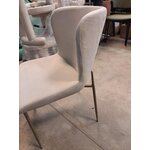 Kreminė aksominė kėdė (tess)