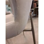 Kreminė aksominė kėdė (tess)