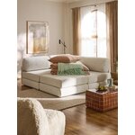 Light beige corner sofa bed (Latina)