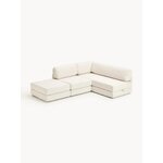 Light beige corner sofa bed (Latina)