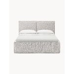 Light Grey Upholstered Bed (Dream) 160x200