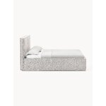 Light Grey Upholstered Bed (Dream) 160x200