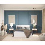 Light beige Continental bed Skyfall (Maison De Rêve) 160x200