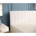 Light beige Continental bed Skyfall (Maison De Rêve) 160x200