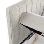 Light beige Continental bed Skyfall (Maison De Rêve) 160x200