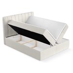 Light beige Continental bed Skyfall (Maison De Rêve) 160x200