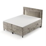 Gray Continental bed Noble (Maison De Rêve) 140x200