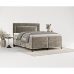 Gray Continental bed Noble (Maison De Rêve) 140x200