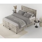 Gray Continental bed Noble (Maison De Rêve) 140x200