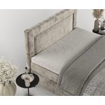 Gray Continental bed Noble (Maison De Rêve) 140x200