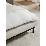 Light beige upholstered bed (meya) 140x200